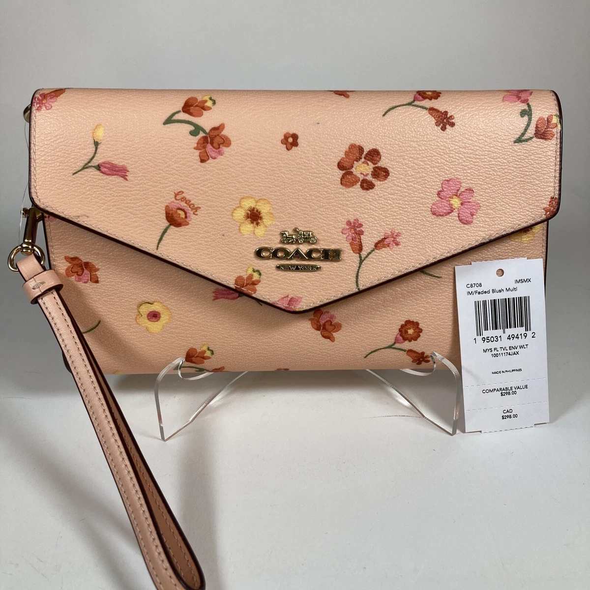 Coach faded blush wallet Clearance