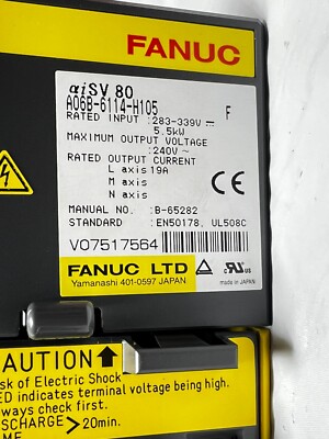 FANUC A06B-6114-H105 - ALPHA i SERVO MODULE MDL SVM1-80i | eBay FANUC A06B-6114-H105 - ALPHA i SERVO MODULE MDL SVM1-80i | eBay
