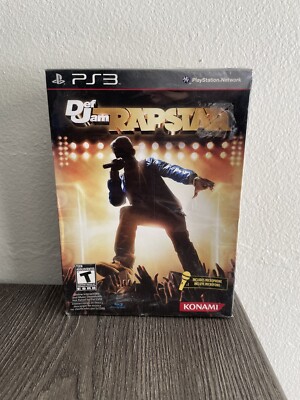 2010 PlayStation PS3 Def Jam Rapstar w/Microphone Video Game Bundle Sealed!