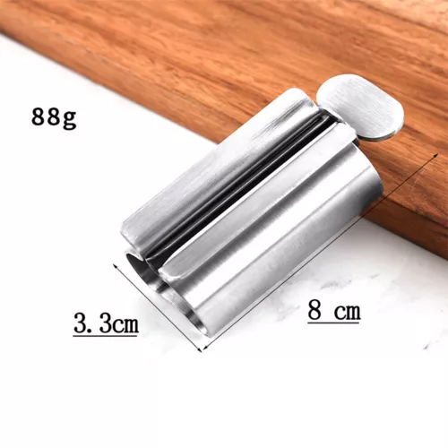 Rolling Toothpaste Tube Squeezer Stainless Steel Easy Dispenser Squeeze Holder - Picture 7 of 24