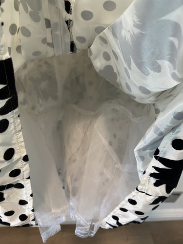JESSICA MCCLINTOCK GUNNE SAX Polka Dot Strapless VTG 90s y2k Dress PROM size M - Picture 7 of 11