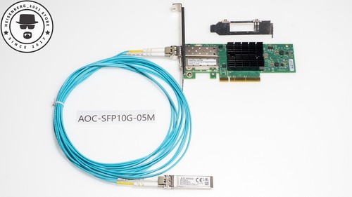Carte d'interface réseau Mellanox MCX312B-XCCT 2P CX3-Pro PCIe3.0 SFP+ MFM1T02A-SR AOC 1-30M NAS RDMA - Photo 11/33