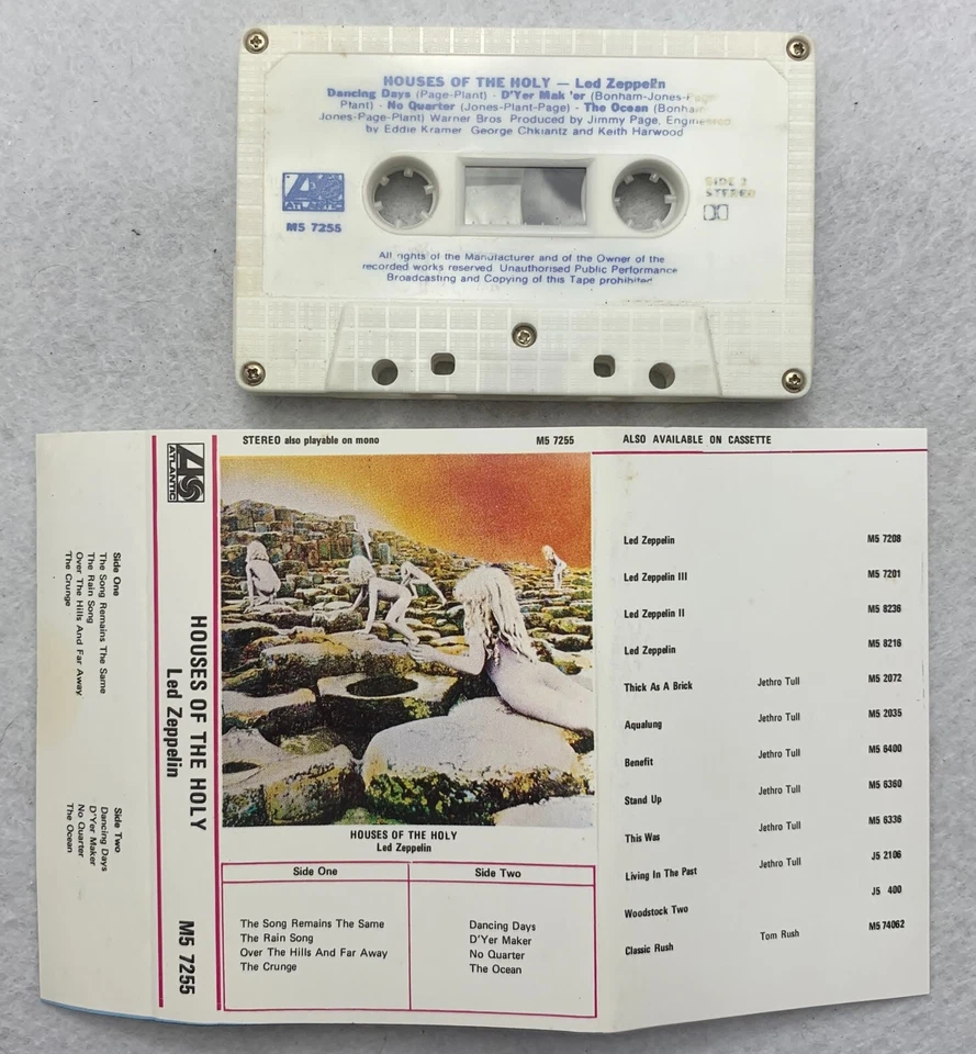 Led Zeppelin – Houses Of The Holy, AUS Cassette - Image 3 of 4