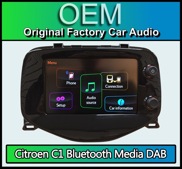 Citroen C1 car stereo, Bluetooth DAB Radio Media Touch Screen, 86140