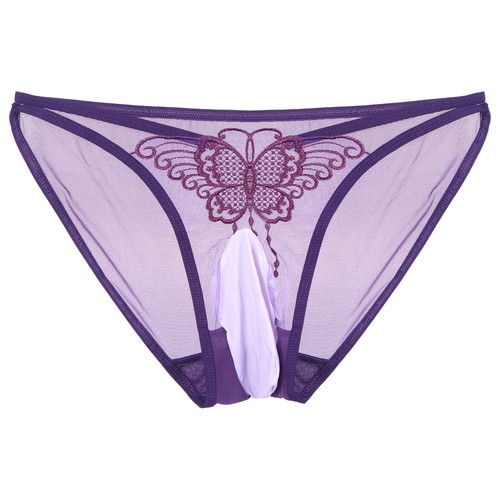 Set Reggiseno Uomo Sissy Frilly Arruffato Senza Ferretto Bralette con Mutandine Set Lingerie - Foto 34 di 48
