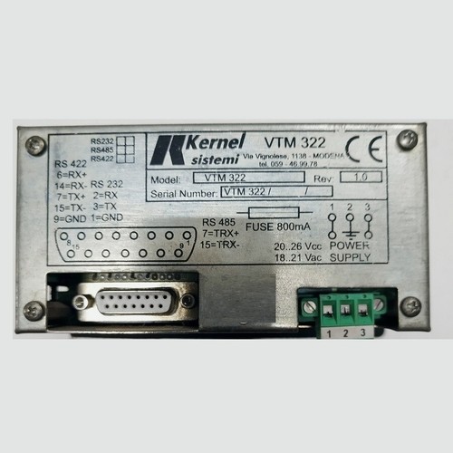 ▀▄▀▄▀ KERNEL SISTEMI VTM322 -- VTM 322 - Imagen 2 de 2