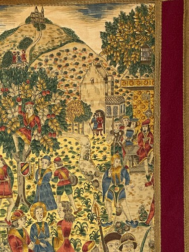 Beautiful Vintage Hanging Cloth Tapestry. - Picture 7 of 12
