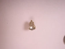 Teardrop White Rhinestone Quality Vintage SMALL Tie Tack Lapel Pin r58