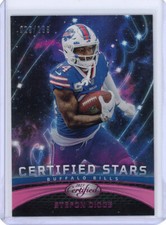 2023 Certified Football #CS-2 Stefon Diggs -Certified Stars Pink 028/199-Bills