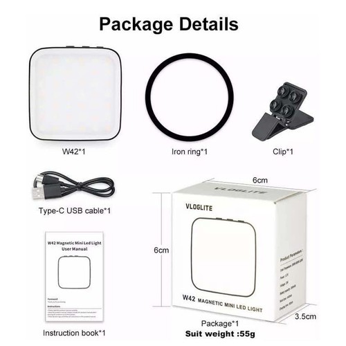 Portable Magnetic Cell Phone Selfie Fill Light Vlog Video Light For iPhone 14 13 - Picture 4 of 10