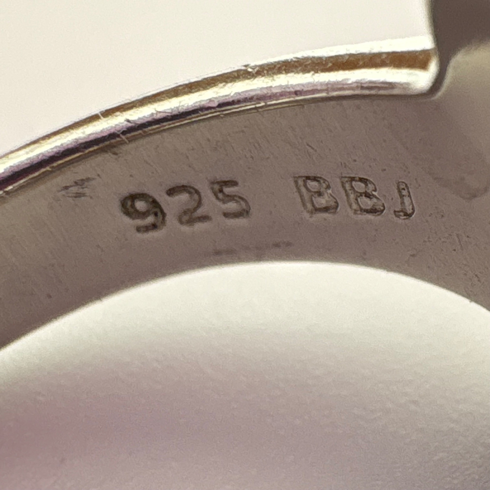 VTG Solid Sterling Silver 925 Amazonite Bezel Set… - image 13