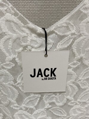 NwTags JACK by BB Dakota White Lace Dress Stretch Lined Size SBridal |  eBay