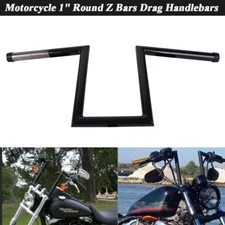 1" Drag Z-Bar Rise 10-1/2" Ape Hanger Handlebars For Harley Sportster Softail XL