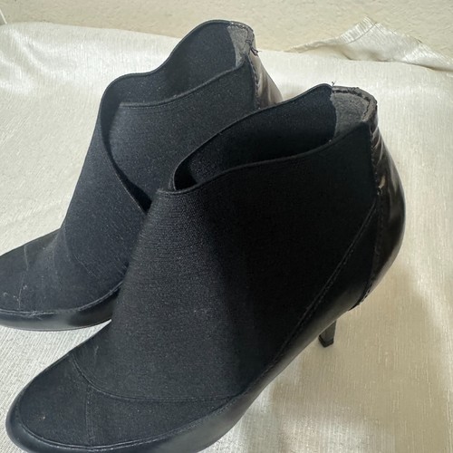 Stivaletti BCBG Maxazria platform tacco alto stiletto nero bronzo pelle 6,5/36,5 - Foto 5 di 11