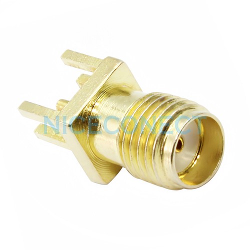 10 Stck. SMA Buchse Center Jack Pin Löten PCB Clip Kante Halterung RF Stecker 1,6 mm - Bild 2 von 4
