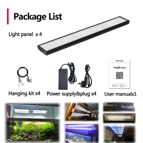 PopBloom WiFi Aquarium Plant LED Lighting 72inch for 180cm Freshwater Plant Tank - Picture 12 of 12