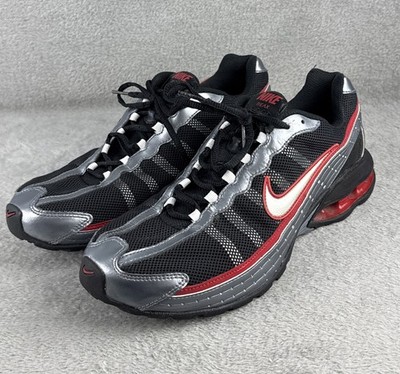 2007 Nike REAX BRS 1000 Men s Size 10.5 Black, Red, Grey Mesh Athletic Shoes