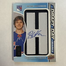 2024-25 Upper Deck Sp Game Used - Draft Day Marks Brennan Othmann RC Auto /35