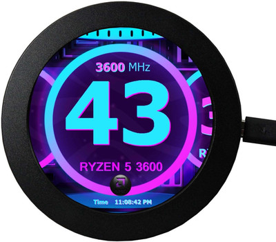2.8 Inch round LCD Display Screen 480X480 IPS for PC Computer Case Building CPU/