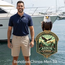 Bonobos Shorts Chinos Men 33 Khaki light 9" inseam Golf