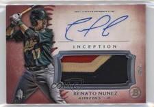 2015 Bowman Inception Red 4/5 Renato Nunez #IAP-RN Jumbo Patch Auto 4f5