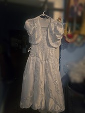 White Communion Dress For Girl. Size 18