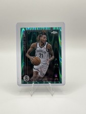 2025-26 Topps Chrome Noah Clowney #23 Aqua Raywave Refractor 16/199 - Nets