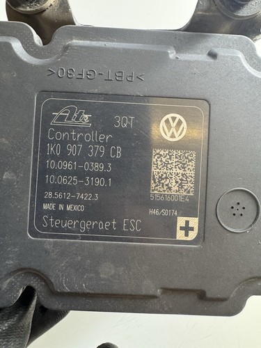 VW AUDI SKODA SEAT ABS PUMP 1K0907379CB 1K0614517EH - Picture 3 of 5