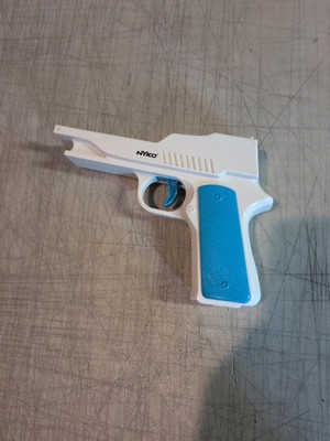 Nyko Perfect Shot Gun Controller White Blue for Nintendo Wii TESTED/WORKS