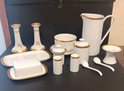 Arzberg Gran Prix D'Or Seving Lot Salt Pepeer Butter Grazy Milk Etc