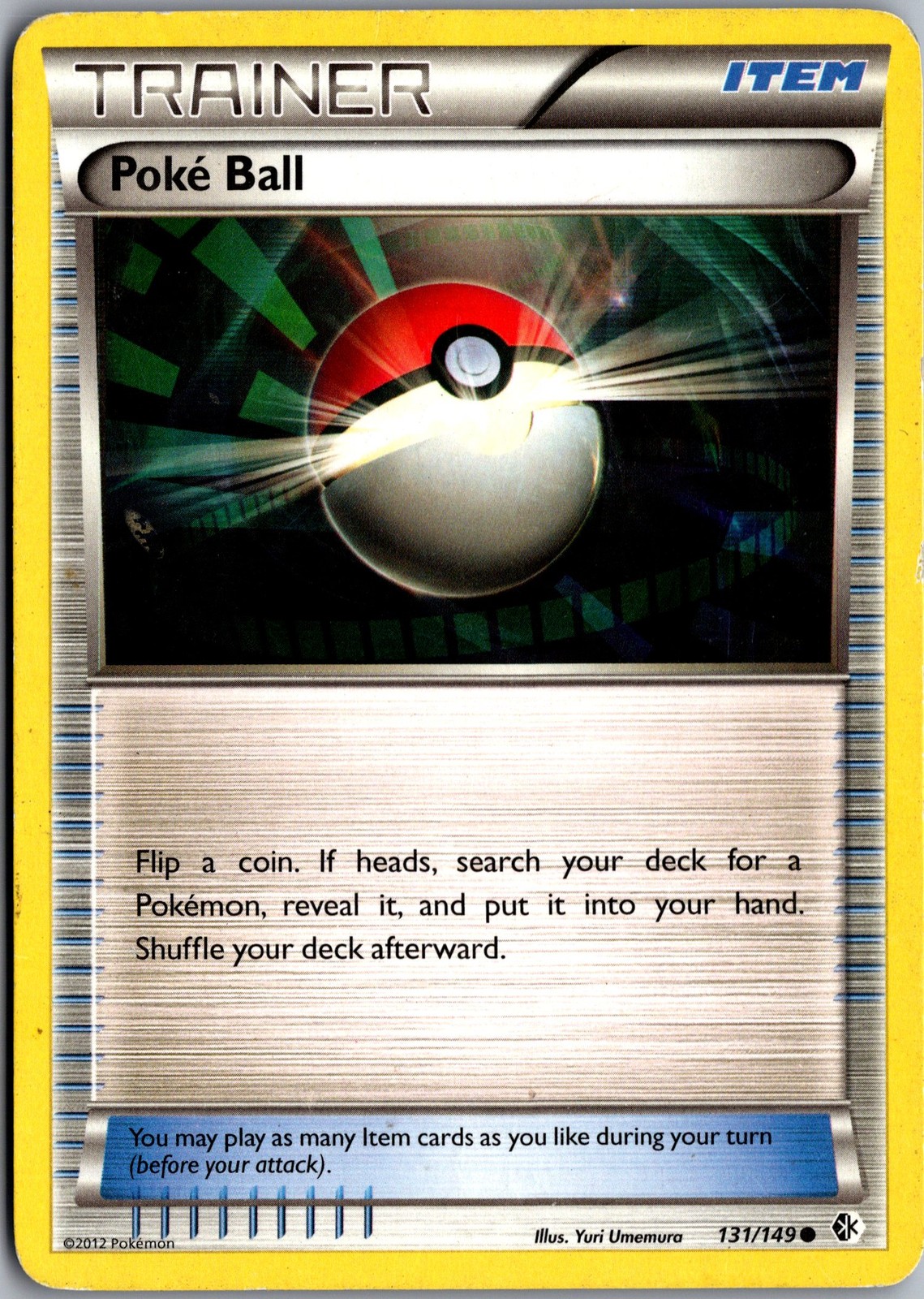 Poke Ball 131/149 Common Boundaries Crossed LP Pokemon Card