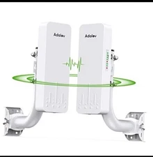 Wireless Bridge with 2 Bracket Mounts, 3KM 5.8G Point to Point Outdoor CPE660