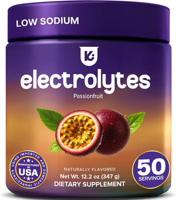 Keppi Low Sodium Electrolytes Powder   High Potassium & Naturally Sweetened Suga