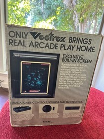 Vectrex Arcade System Game Console HP3000 CIB Tested Working - Star Trek Overlay