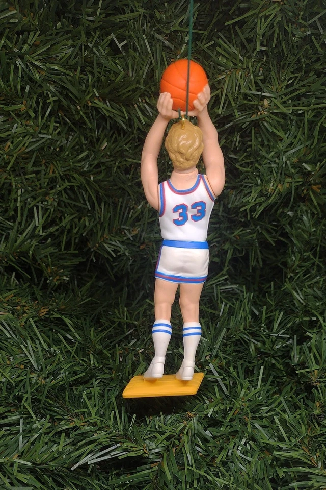 Enfeite de Natal INDIANA STATE SYCAMORES Larry Bird NCAA presente de basquete - Imagem 3 de 3