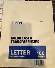 Epson S041174 Letter size Color Laser Transparencies - 100 Sheets