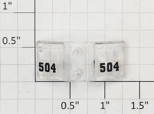Lente de placa de numeración frontal Lionel 28504-17 GP-7 #504 (12) | Condition: New