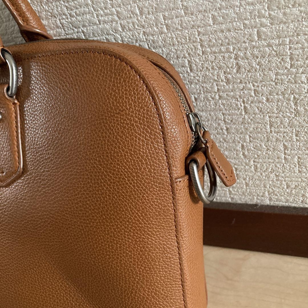 LAUREN ビジネスバッグ ブラウンレザー Polo Ralph Lauren Leather Business Bag Brown All-Leather A4