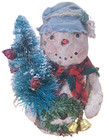 rustic or primitive-style snowman Christmas decoration