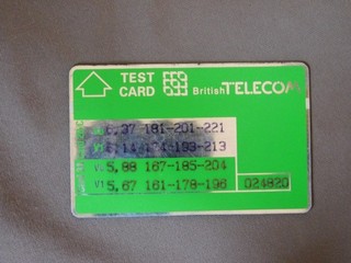 TEST Kaart gebruikt UK No 024820