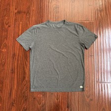 Vuori Strato Tech T-Shirt Mens Size L Gray Lightweight