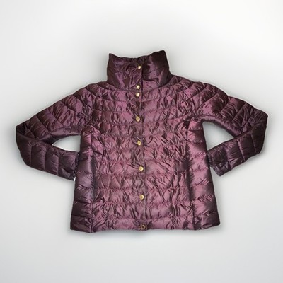Barbour Aerielle Quilted Jacket Women s Burgundy Wine Red LQU1093 Size 8 Puffer