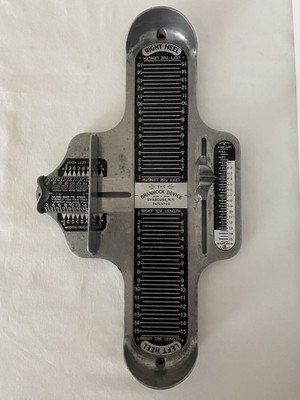 Vintage Brannock Device Foot Measurement Tool Adult Men s Metal Syracuse, NY