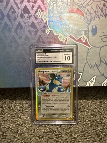 Nidoqueen (Delta Species) 7/101 Dragon Frontiers Holo CGC 10
