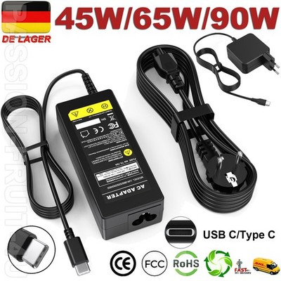 45W/65W/90W USB C TypC Netzteil Ladegerät Für Macbook Samsung HP Lenovo Notebook