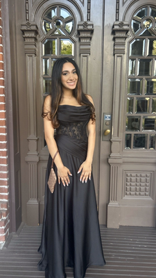 dillard black lace corset prom dress XS Great condition | eBay
