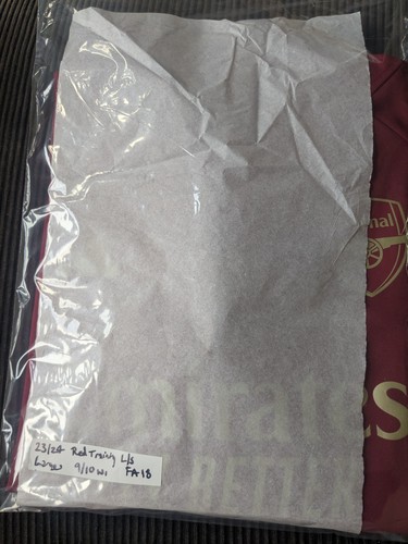 Giacca GRANDE Adidas ARSENAL 23/24 1/4 Zip Tiro Track Top Allenamento Rosso Oro 2023 - Foto 11 di 14