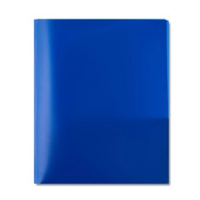 Back to school Blue 3-Prong 2-Pocket Poly Folder 5 for 5 5 peices