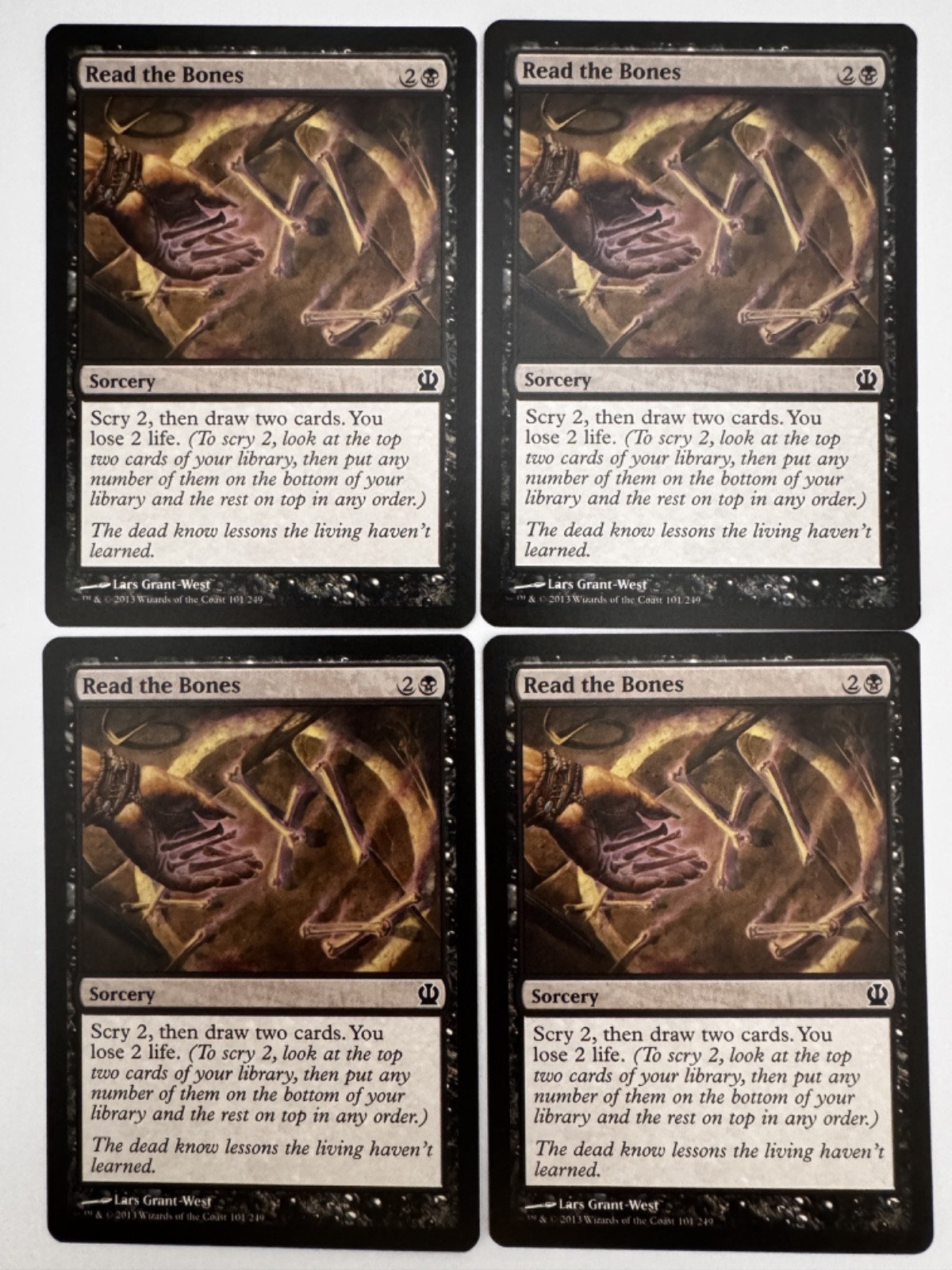 [B4G1] Read the Bones X4 PLAYSET - Theros - NM MTG
