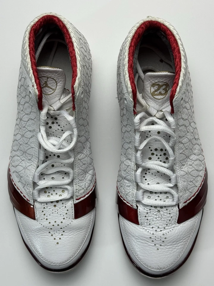 Tamanho 10 - Air Jordan 23 OG Branco Varsity Vermelho - Imagem 3 de 4